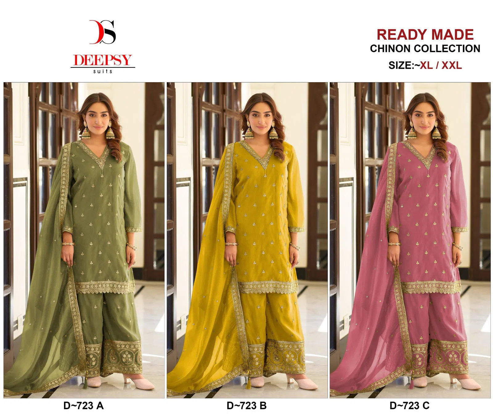 D 723 Embroidered by Deepsy Pakistani Salwar Kameez Collection